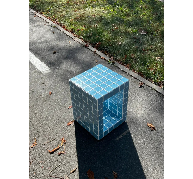 Кавовий столик Cube Hole 45/32 см. Tile 5 см.3